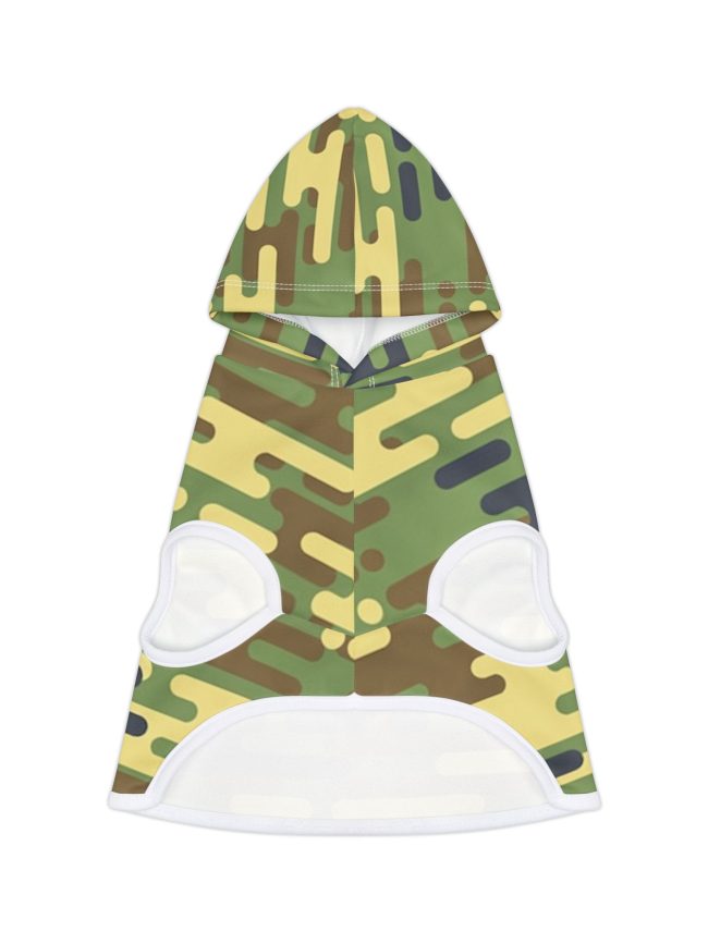 Camouflage Pet Hoodie, Cozy Dog Apparel, Military Dog Hoodie, Stylish Pet Wear, Outdoor Dog Clothing