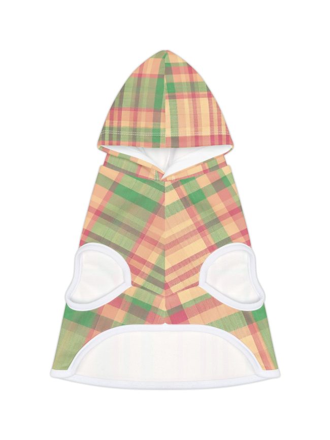 Cozy Plaid Pet Hoodie for Stylish Dogs & Cats, Perfect for Fall, Pet Gifts, Holiday Wear, Cute Pet Apparel, Fashionable Pet Accessories
