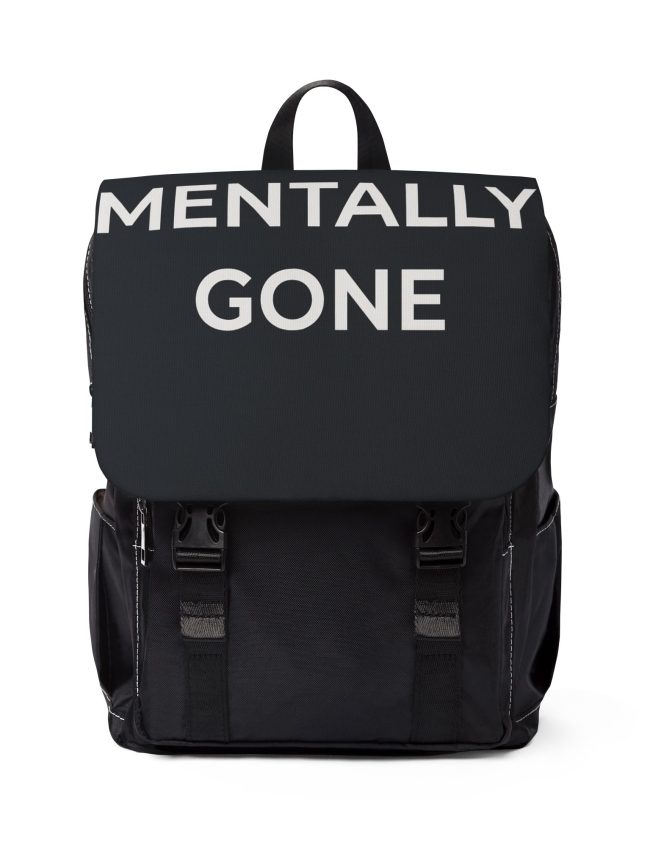 Unisex Casual Shoulder Backpack - Mentally Gone