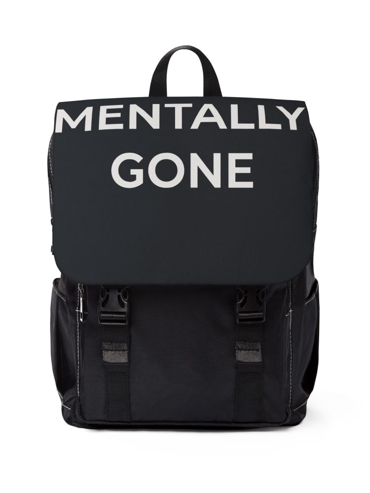 Unisex Casual Shoulder Backpack - Mentally Gone
