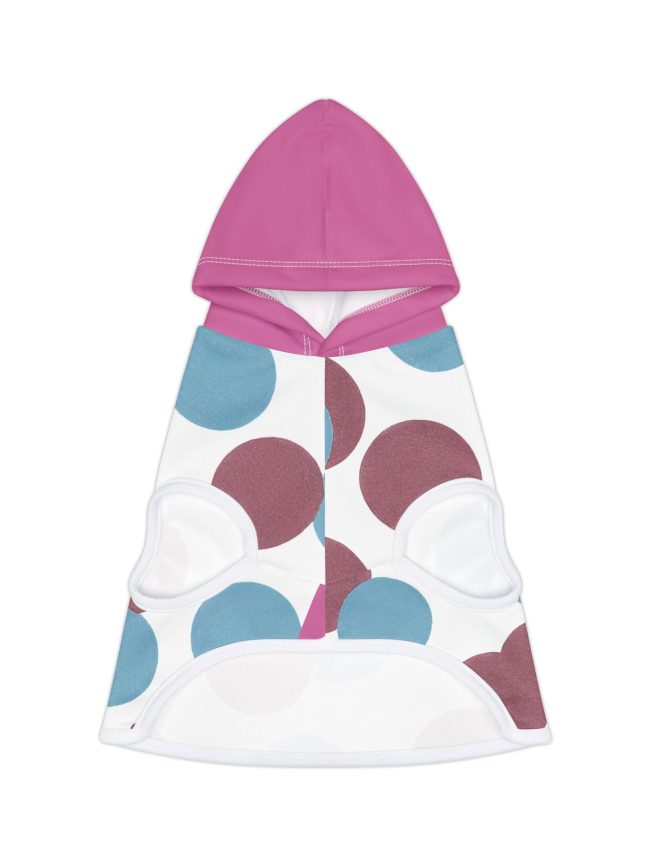 Colorful Polka Dot Pet Hoodie for Cozy Pets, Dog Sweater, Cat Hoodie, Pet Apparel, Fun Fashion for Pets
