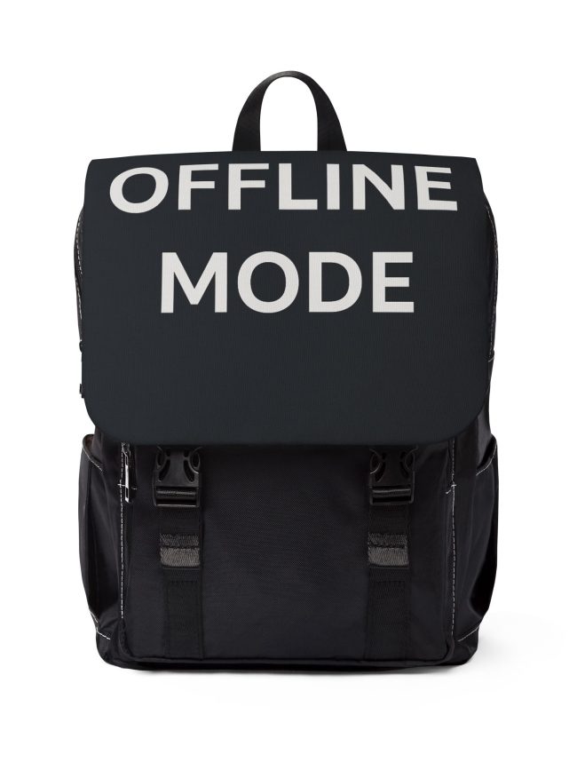 Unisex Casual Backpack - Offline Mode - Stylish Everyday Carry