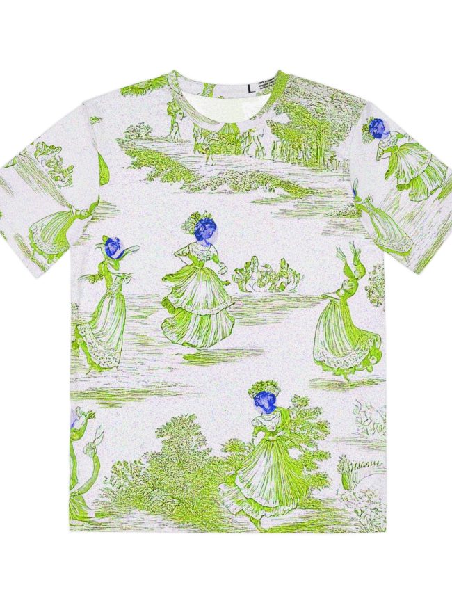 Whimsical Floral Men's Polyester Tee - Fun and Unique Graphic T-Shirt