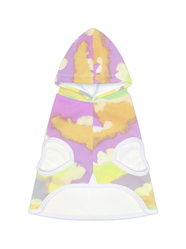 Cute Pastel Cloud Pet Hoodie, Cozy Dog Sweatshirt, Cat Apparel for Fall, Cute Pet Gift, Trendy Pet Clothing
