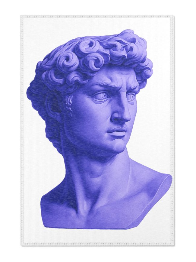 Purple Statuesque Area Rug - Stylish Home Decor for Art Lovers