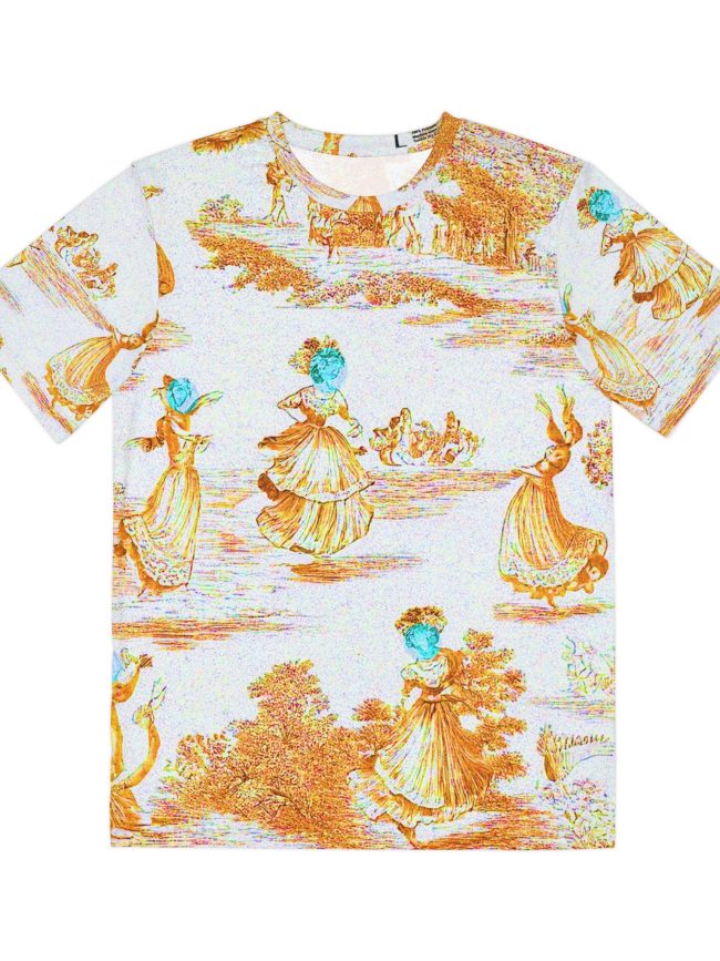 Whimsical Vintage Pattern Tee for Men - Perfect for Casual Wear and Seasonal Celebrations