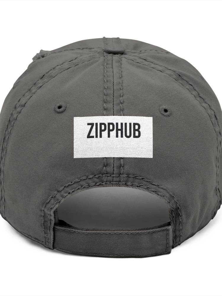 ZIPP HUB Distressed Dad Hat - Casual Embroidered Cap for Everyday Wear