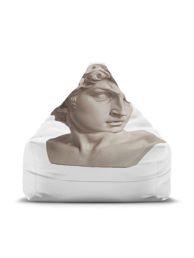 Artistic Bean Bag Chair Cover - Classical Sculpture Design for Home Decor