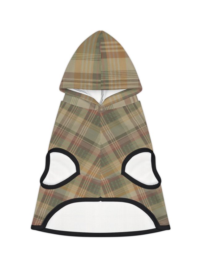 Plaid Pet Hoodie - Cozy Dog Sweatshirt for Fall Fashion, Cute Pet Outfit, Gift for Pet Lovers, Warm Hoodie for Pets