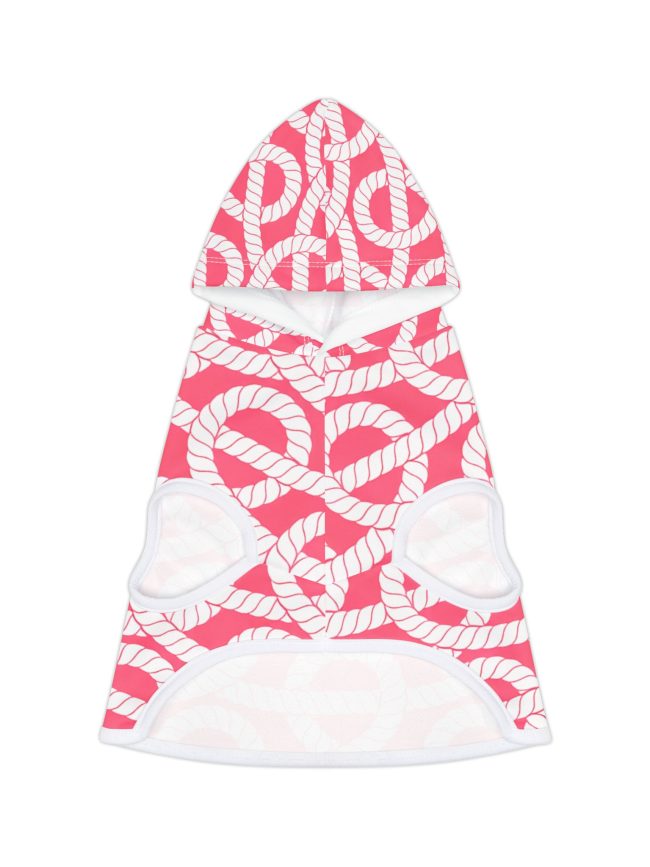 Stylish Pet Hoodie with Rope Pattern, Dog Fashion, Cute Pet Apparel, Cozy Pet Clothes, Gift for Pet Lovers