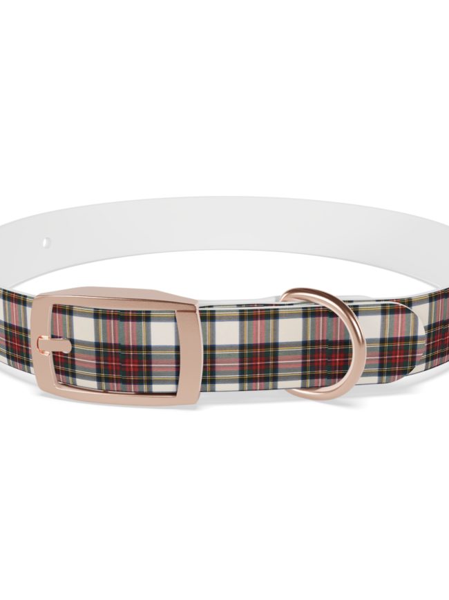 Stylish Plaid Dog Collar, Pet Accessories, Dog Fashion, Holiday Gift for Pet Lovers, Adjustable Collar for All Breeds