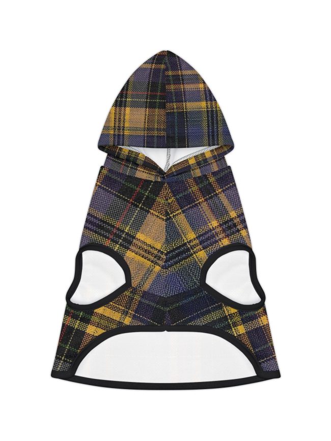 Cozy Plaid Pet Hoodie | Warm Dog Apparel, Stylish Fleece Jacket, Pet Fashion, Autumn Dog Hoodie, Perfect for Fall Outings