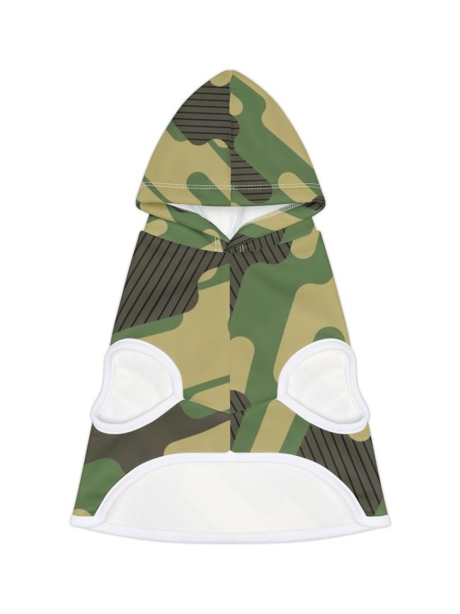 Camo Pet Hoodie, Cozy Dog Sweater, Stylish Puppy Apparel, Military Inspired Pet Clothing, Perfect for Dog Lovers, Seasonal Dog Gear
