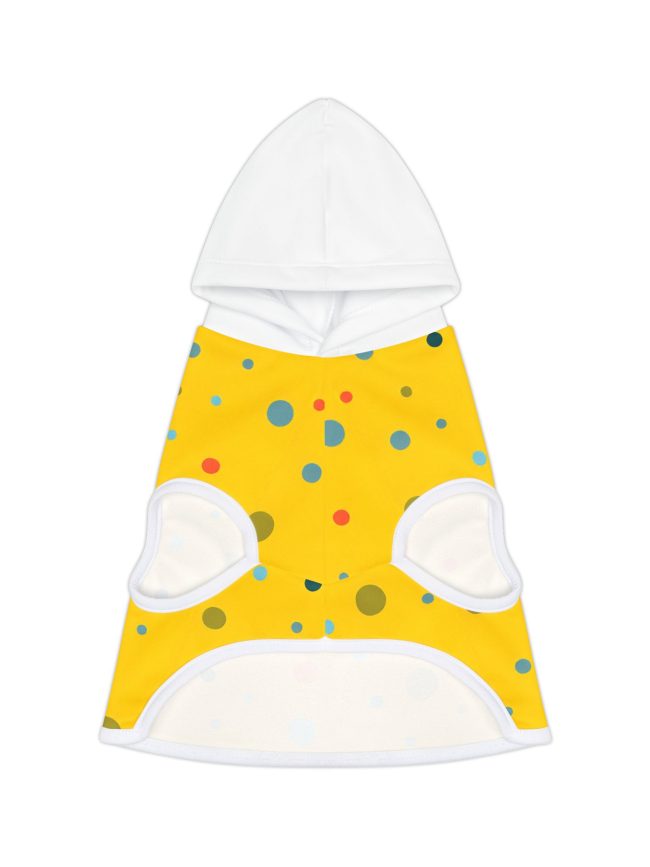 Vibrant Polka Dot Pet Hoodie, Fun Dog Sweater, Colorful Pet Apparel, Cozy Canine Hoodie, Cute Puppy Fashion, Ideal for Pets in Fall