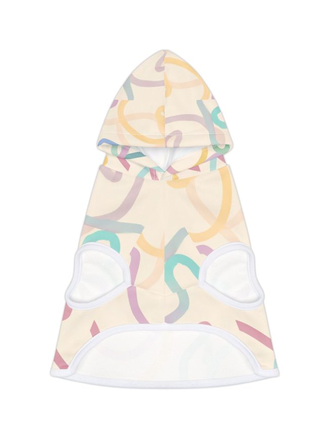 Stylish Pet Hoodie with Colorful Abstract Design, Cozy Dog Apparel, Cute Puppy Outfit, Pet Fashion for All Occasions, Perfect for Gifts