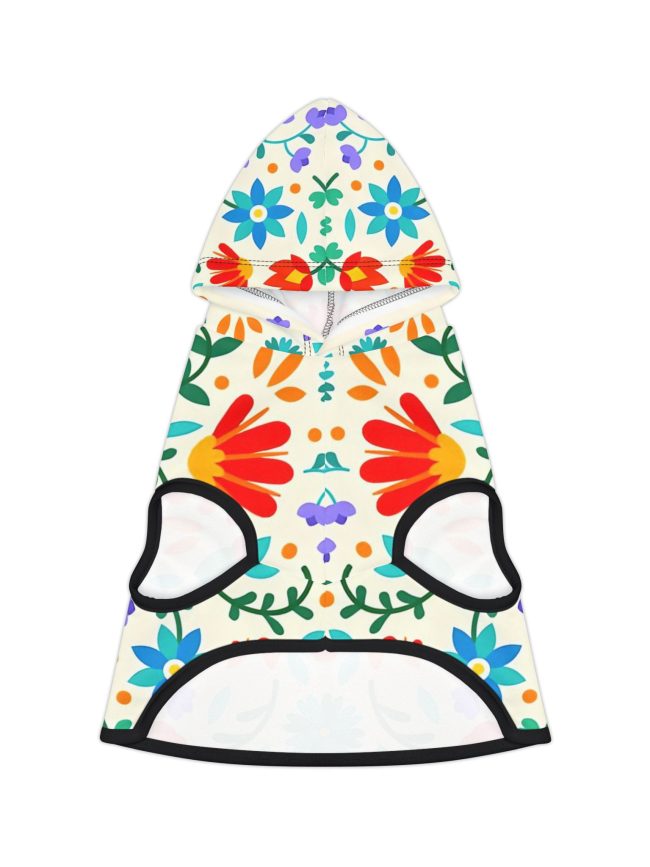 Vibrant Floral Pet Hoodie for Stylish Pets, Cute Pet Apparel for Dog Lovers, Cozy Pet Gift for All Occasions, Dog Hoodie, Puppy Sweater