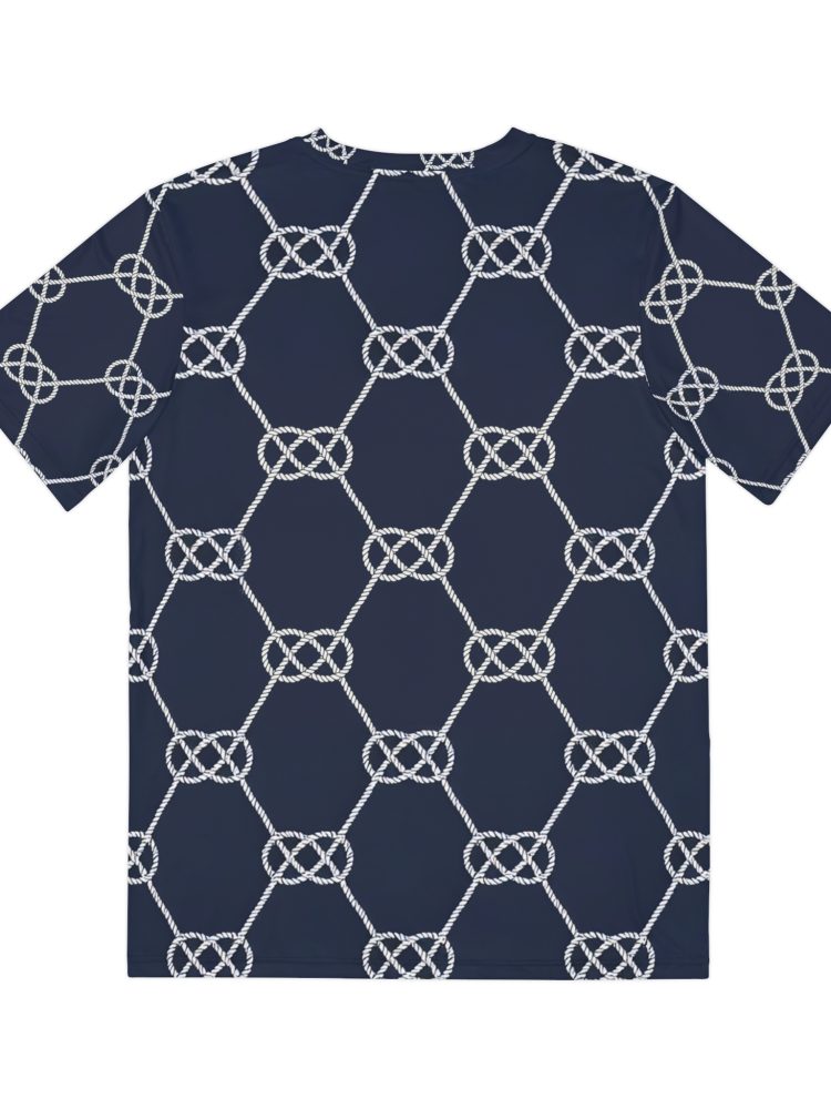 Nautical Knot Pattern Men's Polyester Tee - Stylish & Comfortable