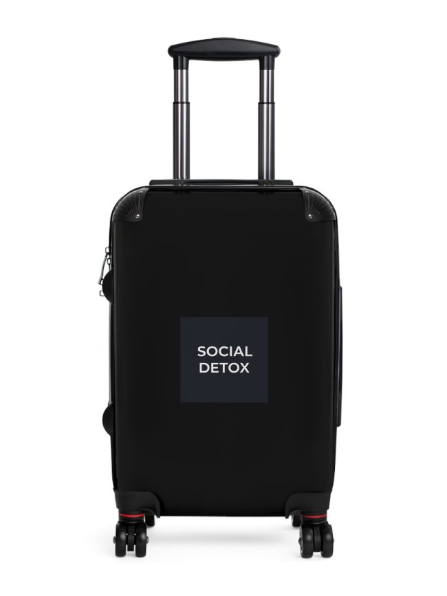 Social Detox Suitcase - Stylish Luggage for Travel Enthusiasts