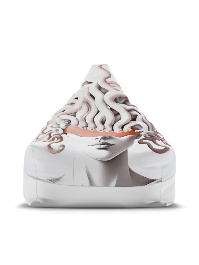 Artistic Medusa Bean Bag Chair Cover - Unique Home Decor for Relaxation