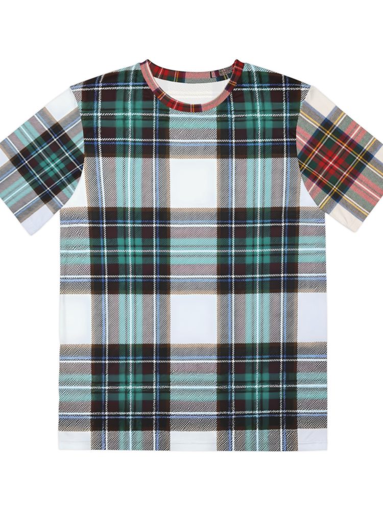 Men's Stylish Plaid Tee - Casual & Comfortable for Every Occasion