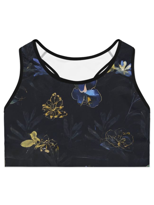 Floral Print Sports Bra, Workout Bra, Fitness Gear, Yoga Top, Activewear, Gym Essentials