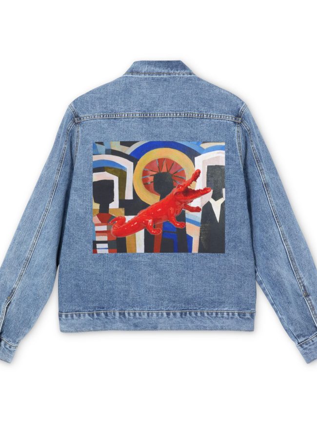 Artistic Unisex Denim Jacket, Vintage Denim Jacket, Graphic Jacket for Men and Women, Casual Jackets, Streetwear, Gift for Him and Her