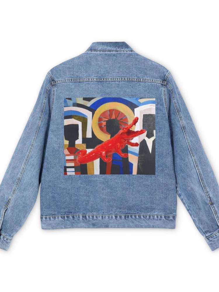 Artistic Unisex Denim Jacket, Vintage Denim Jacket, Graphic Jacket for Men and Women, Casual Jackets, Streetwear, Gift for Him and Her