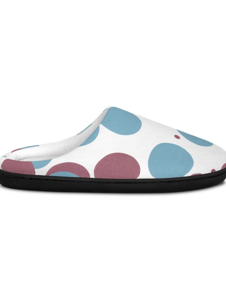 Polka Dot Women's Indoor Slippers - Cozy & Stylish Home Footwear