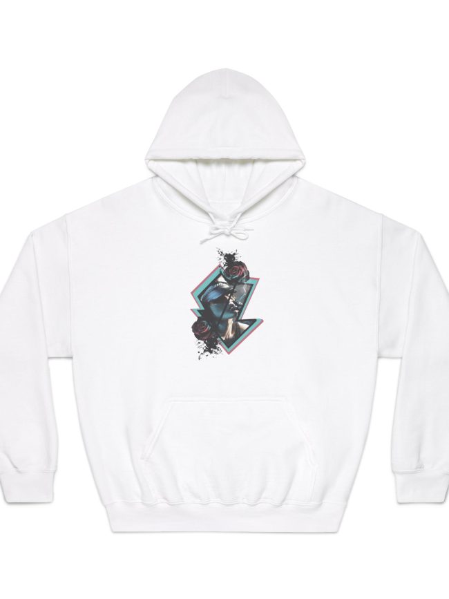 Artistic Unisex Hoodie with Unique Design, Graphic Sweatshirt for Casual Wear, Gift for Friends, Birthday, and Holidays