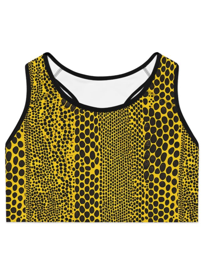 Bold Print Sports Bra, Animal Print Fitness Top, Workout Gear, Stylish Activewear, Yoga Bra, Unique Exercise Apparel