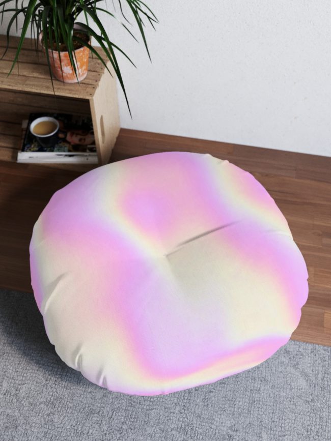 Tufted Floor Pillow, Round