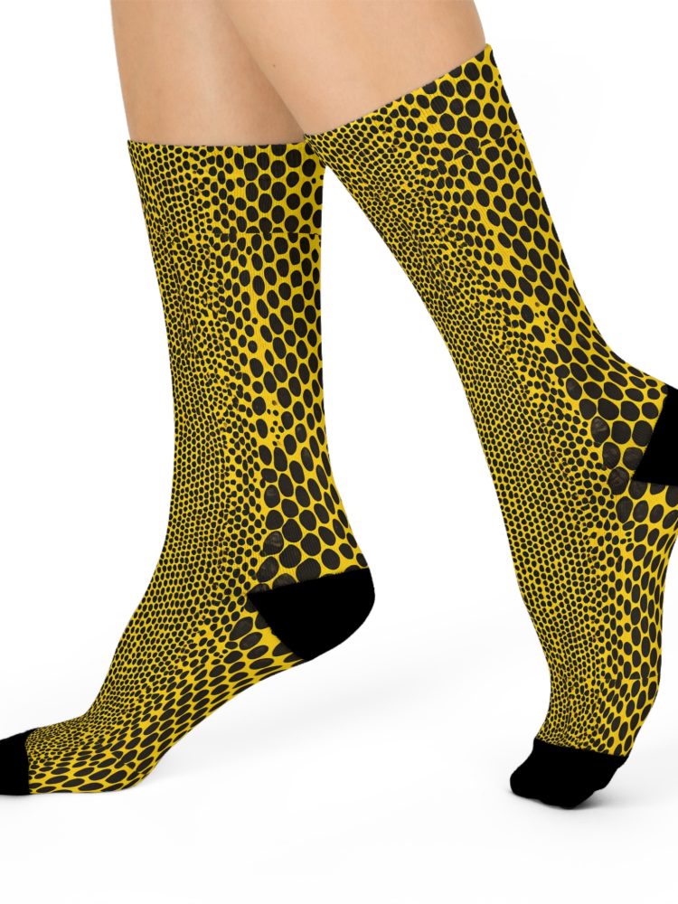 Bold Patterned Cushioned Crew Socks - Fun, Cozy Gift for Fashion Lovers, Casual Wear, Daily Comfort, Sock Gift Sets, Statement Socks, [...]