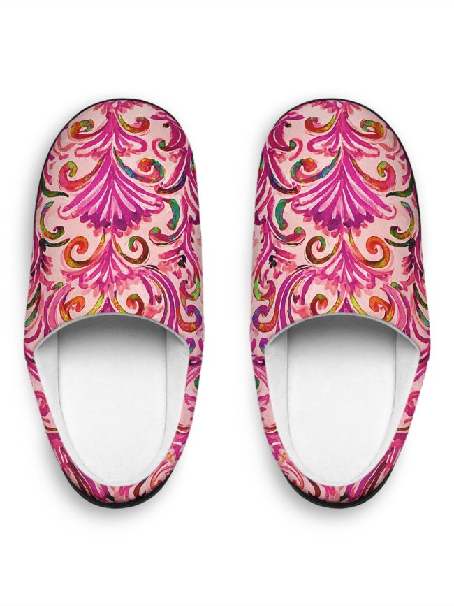 Cozy Floral Women's Indoor Slippers - Stylish Comfort for Home
