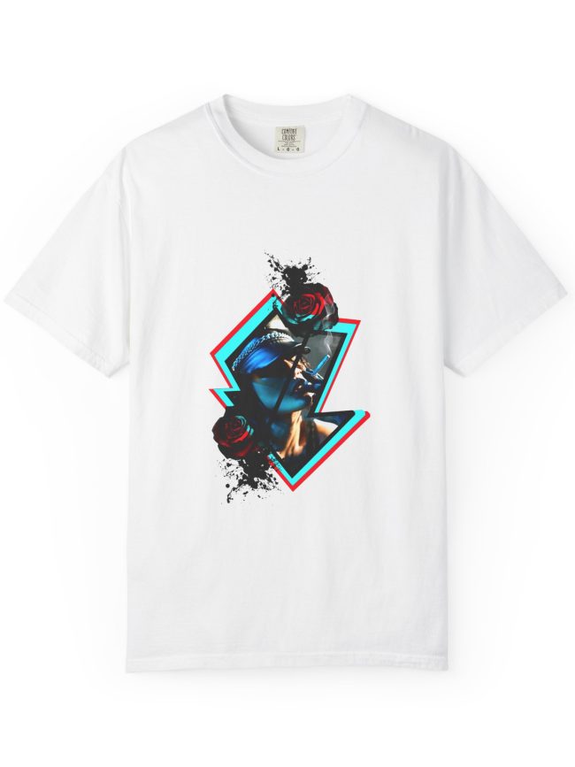 Electrifying Artistic Unisex T-Shirt, Graphic Tee for Music Lovers, Casual Wear, Unique Gift for Artists, Festivals, Street Fashion