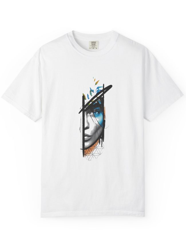 Artistic Unisex T-Shirt with Edgy Graphic Design | Streetwear, Gift for Art Lovers, Casual Style, Trendy Tee, Birthday Gift