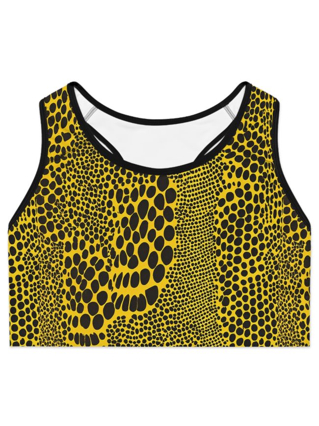 Bold Print Sports Bra, Fitness Top, Gymwear, Workout Gear, Yoga Bra, Activewear