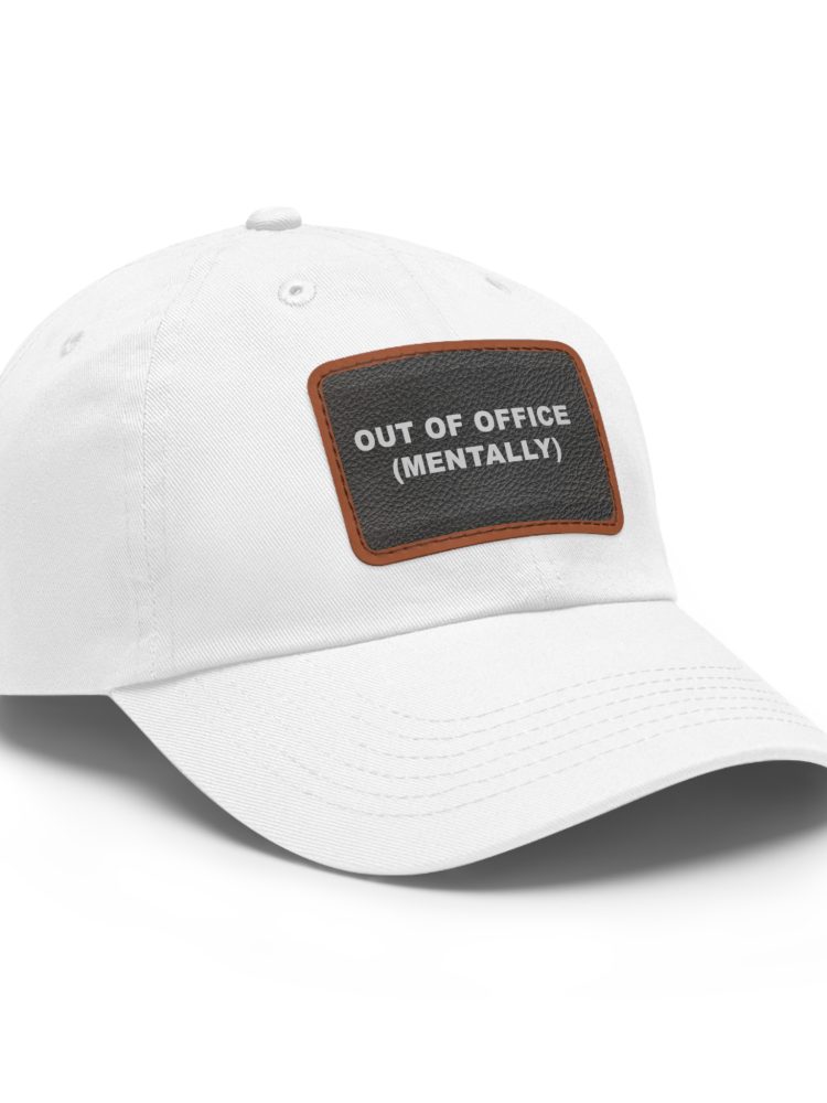 Dad Hat with Leather Patch (Rectangle)