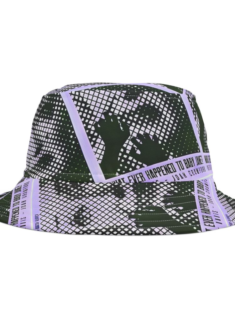 Retro Cinematic Bucket Hat, AOP Hat, Vintage Style Hat, Festival Headwear, Unique Gift for Film Lovers, Casual Summer Hat