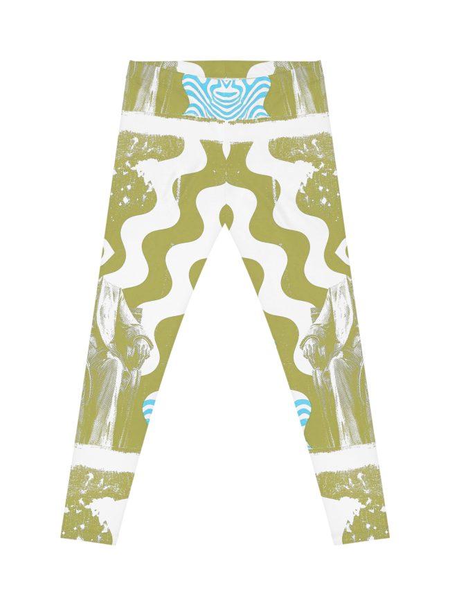 Chic Abstract Women's Leggings - Stylish Workout Pants for Yoga, Casual Wear, Festivals, and Daily Comfort