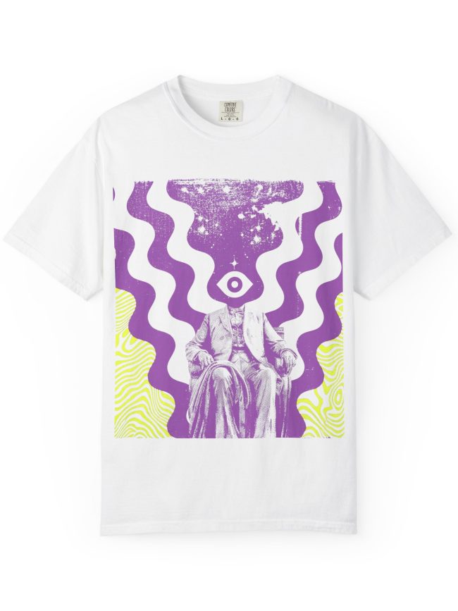 Cosmic Vibes Unisex T-Shirt, Psychedelic Tee for Music Festivals, Unique Gift, Trendy Streetwear, Art-Inspired Apparel