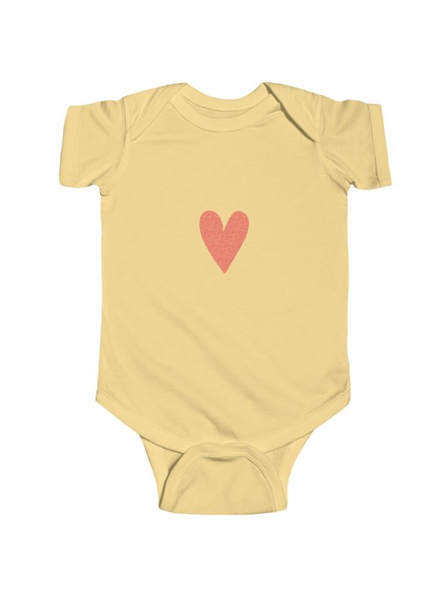 Adorable Heart Print Infant Bodysuit, Baby Shower Gift, Cute Baby Outfit, Newborn Clothing, Valentine's Day Babywear