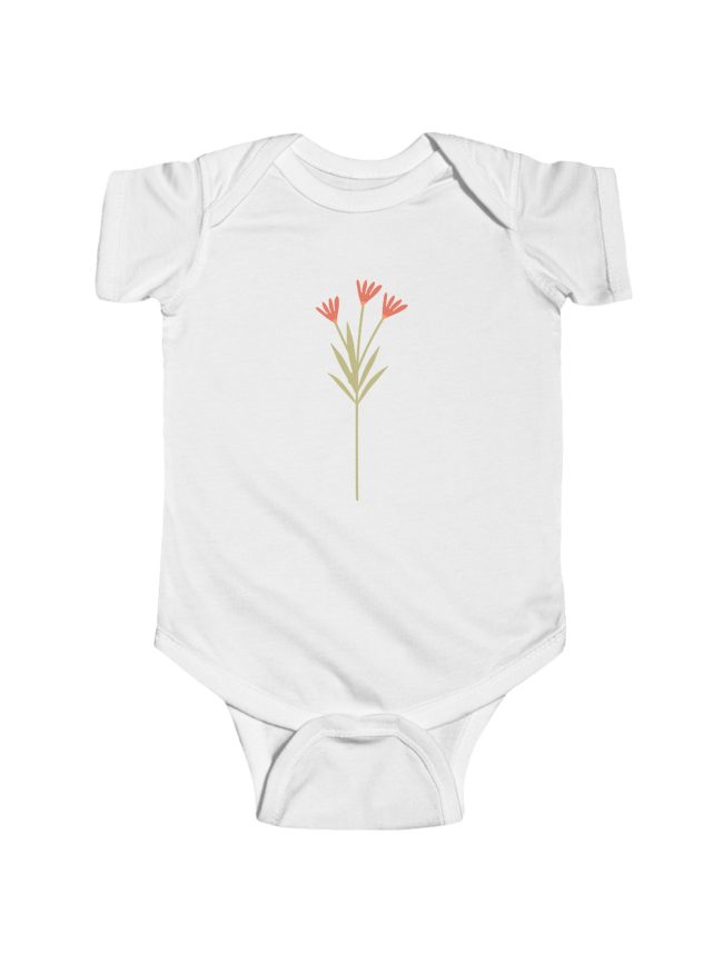 Floral Infant Bodysuit - Cute Baby Outfit, Spring Clothing, Floral Baby Gift, Newborn Dresser, Baby Shower Gift