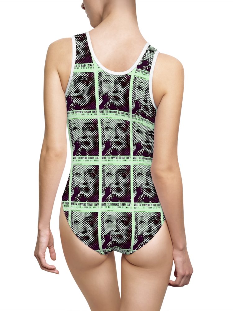 Retro Graphic Women's Swimsuit, Vintage Style Swimwear for Beach, Summer Fun, Pool Party, Vacation Essentials