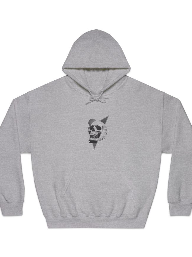 Skull Graphic Unisex Hoodie, Casual Streetwear, Halloween Gift, Trendy Apparel, Edgy Fashion, Cool Hoodie