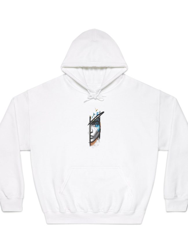 Artistic Unisex Hooded Sweatshirt - Cozy Fashion, Gift for Art Lovers, Streetwear Essential, Cool Graphic Hoodie