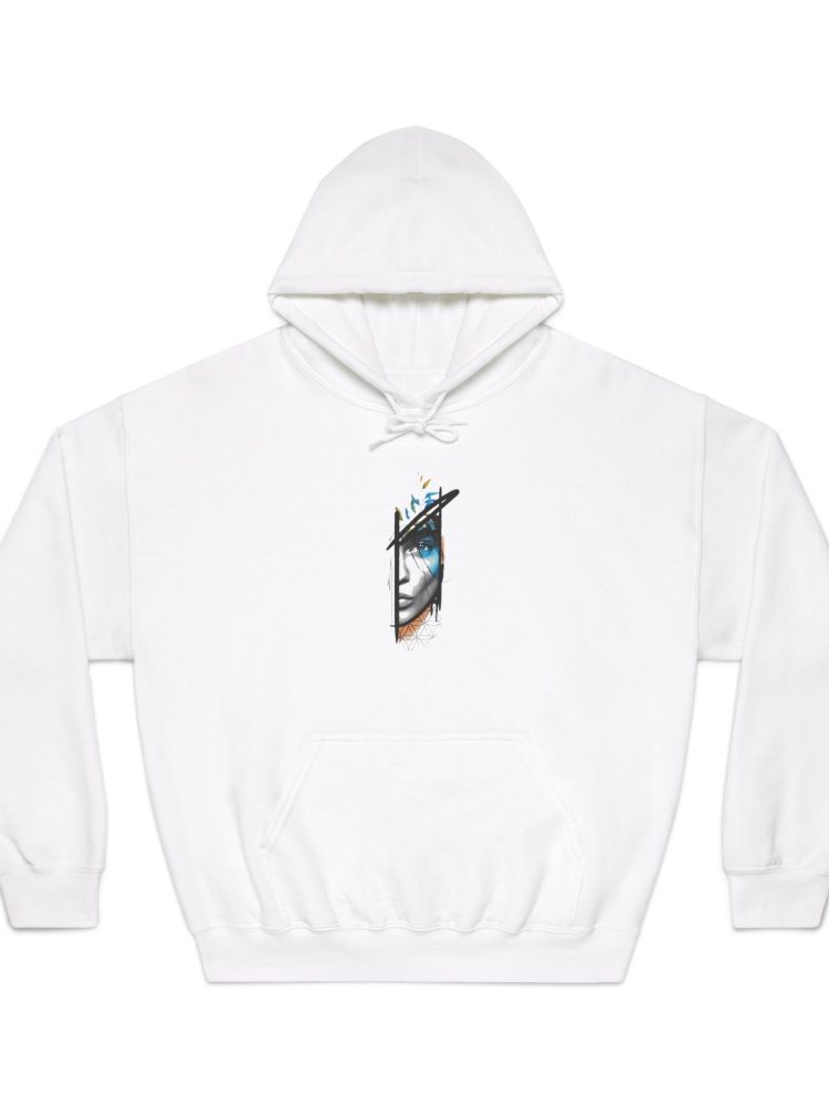 Artistic Unisex Hooded Sweatshirt - Cozy Fashion, Gift for Art Lovers, Streetwear Essential, Cool Graphic Hoodie