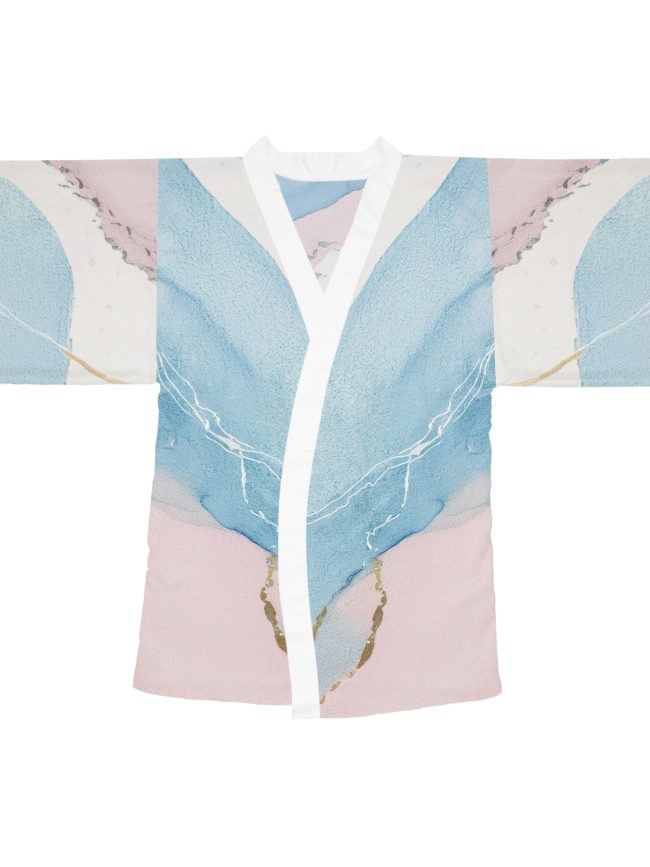 Chic Long Sleeve Kimono Robe, Stylish Loungewear, Statement Piece for Home, Perfect Gift for Relaxation, Boho Fashion