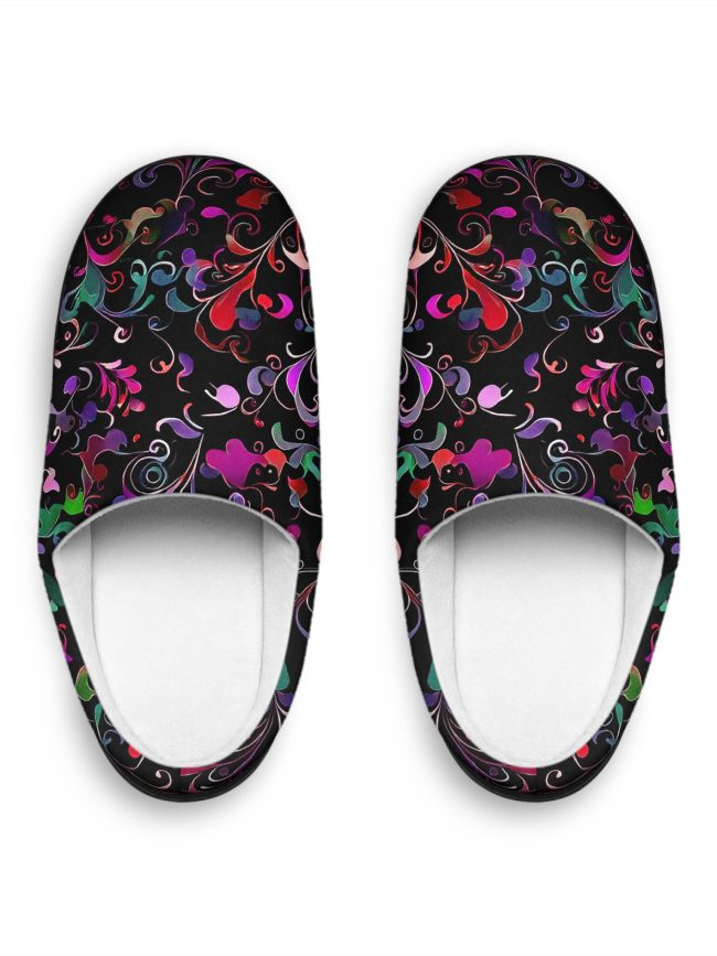 Colorful Floral Indoor Slippers for Women - Cozy & Stylish Comfort