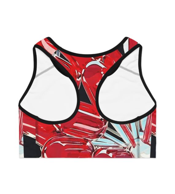 Vibrant Floral Sports Bra, Activewear for Fitness, Gym Lovers, Workout Gear, Gift for Her, Summer Style - Image 2