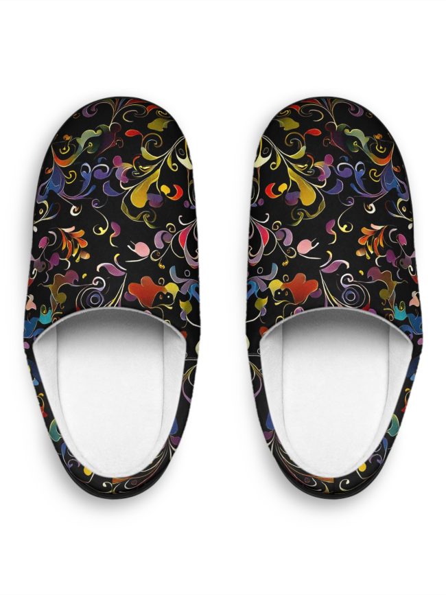 Colorful Floral Women's Indoor Slippers - Cozy Home Footwear